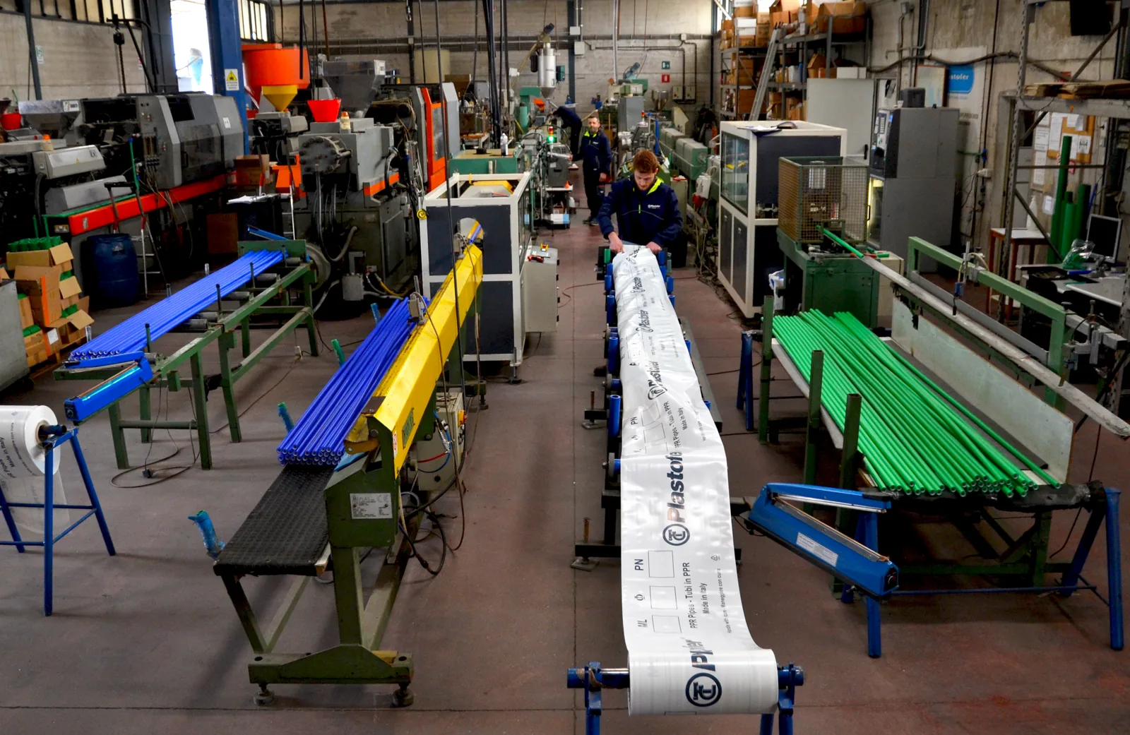 Plastofer production line