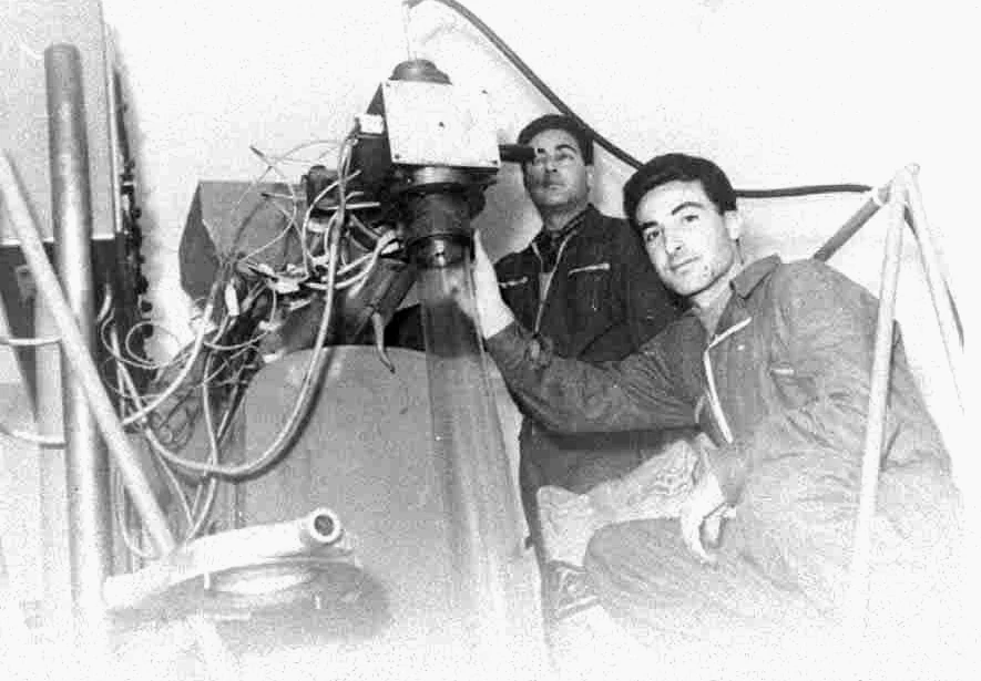 Plastofer historical black-and-white photo, the plant in 1958